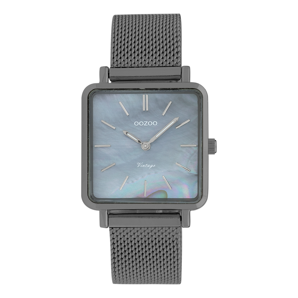 OOZOO Montre en titane avec bracelet en mesh en titane - C9849