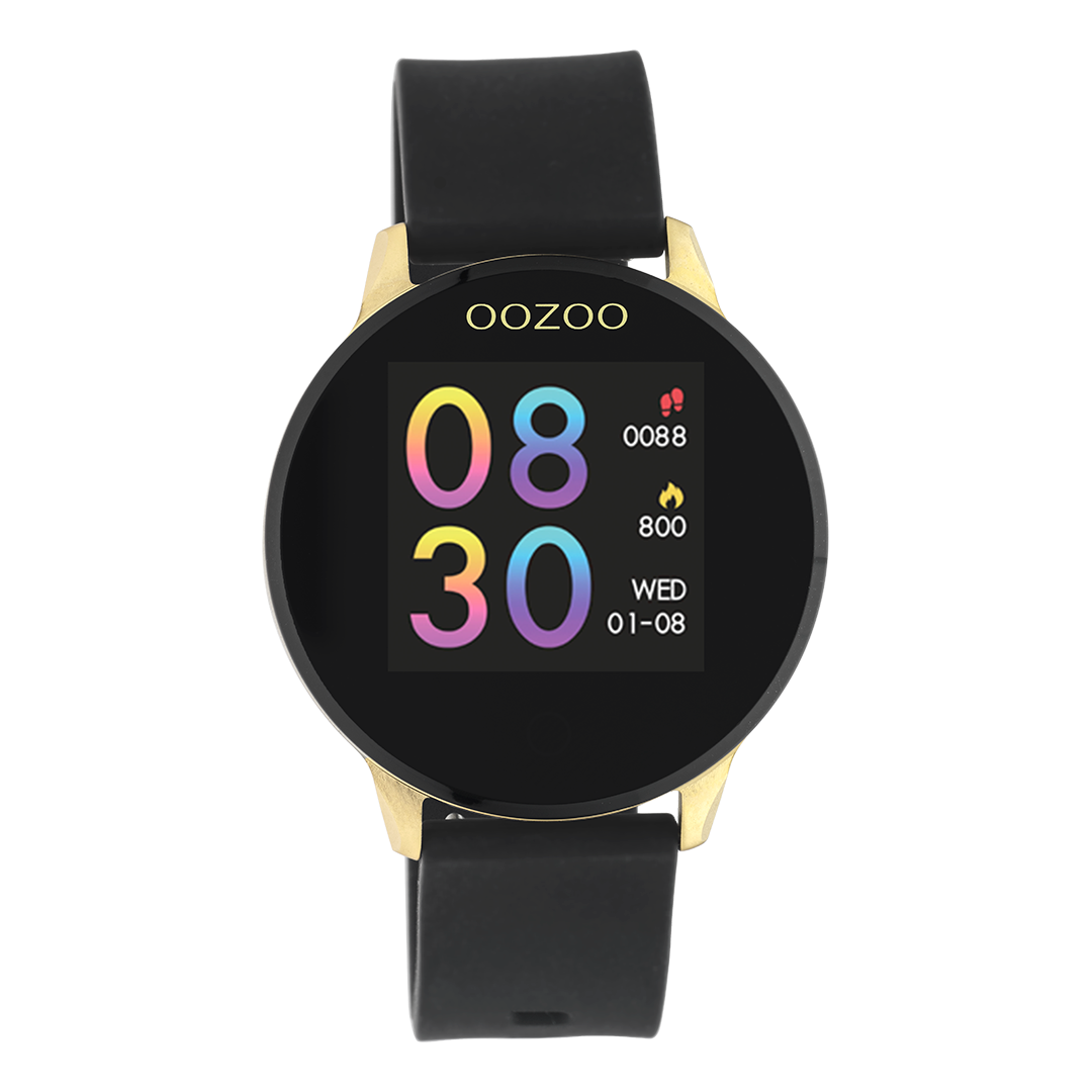 OOZOO Smartwatches Q00122 gold coloured watch black strap